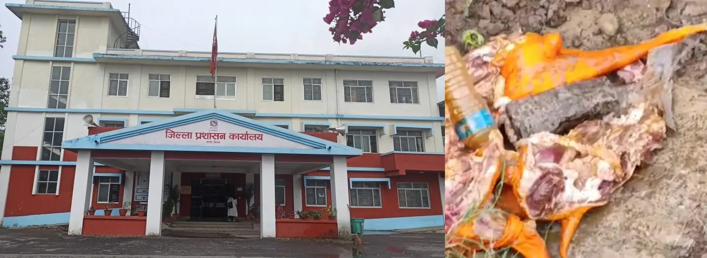 वीरगञ्जका दुई मासु व्यवसायी कारबाही, अखाद्य रंग मिसाइएको मासु बरामद।