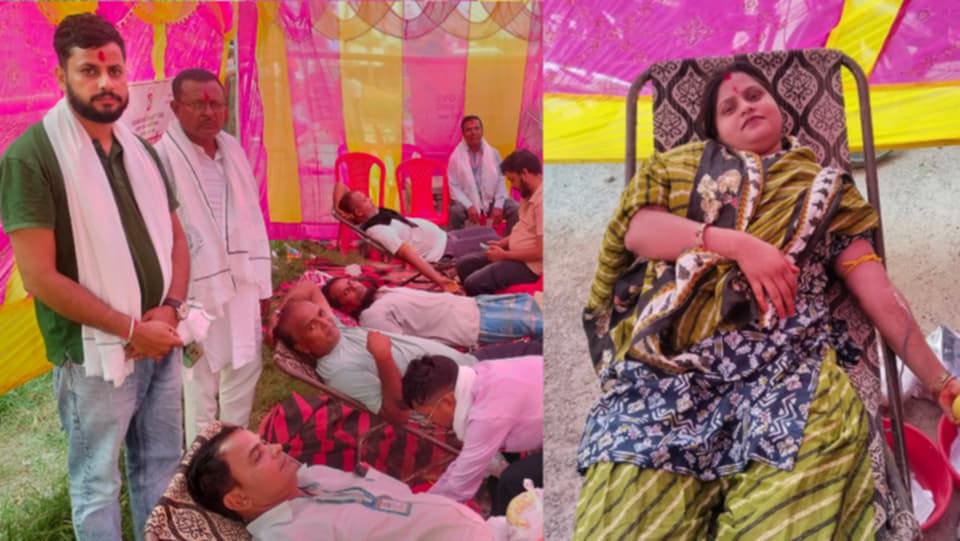 लंगडीमा बृहत् रक्तदान कार्यक्रम, ३ महिलासहित ८८ जनाले गरे रक्तदान।