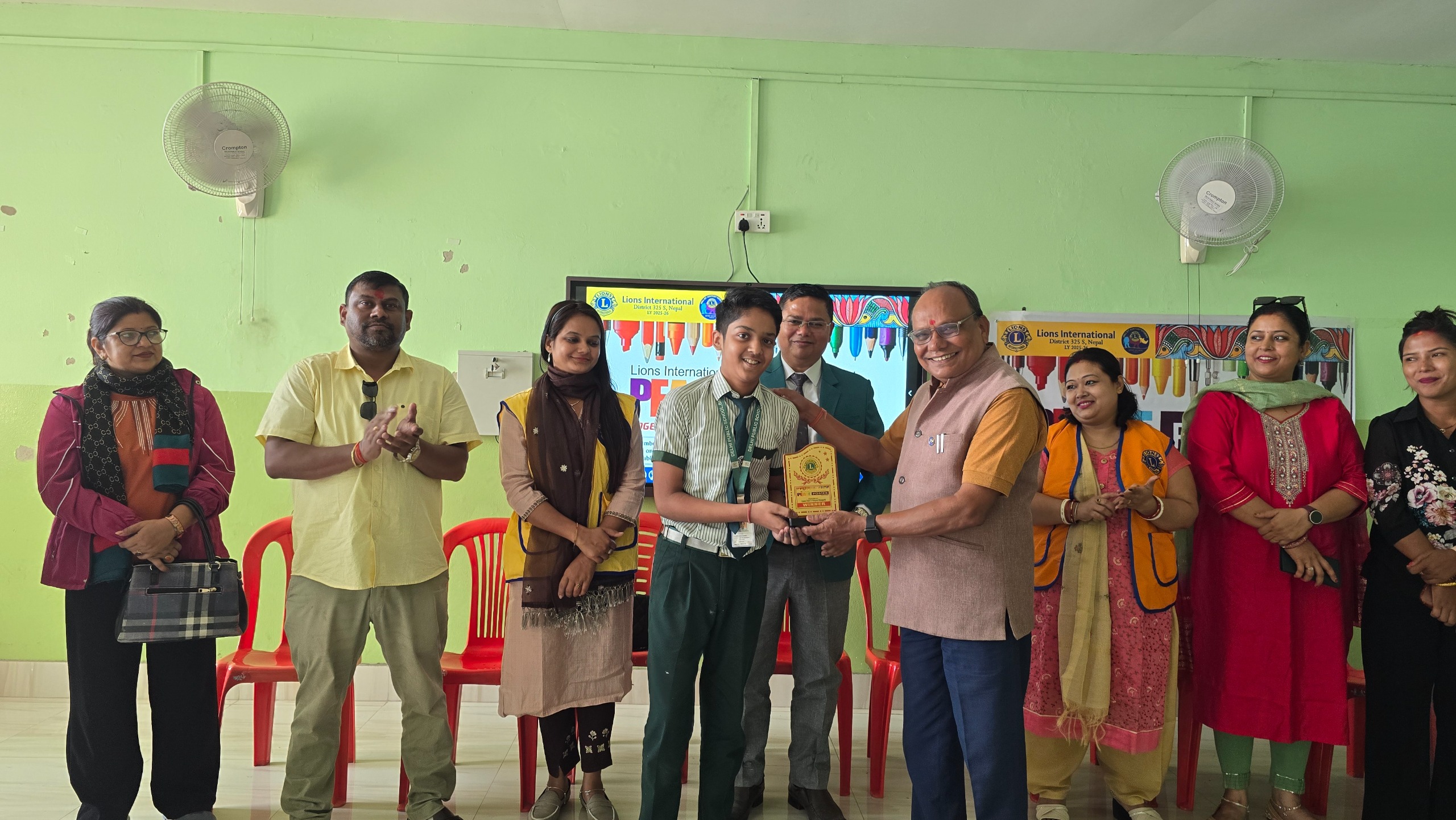 लायन्स पिस पोष्टर प्रतियोगिता सम्पन्न।