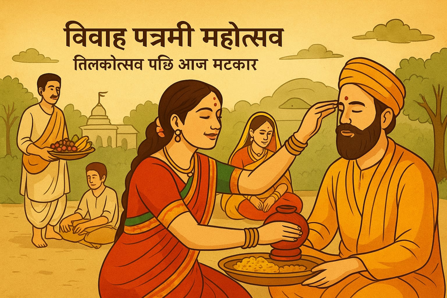 सीता–राम विवाहपञ्चमी : तिलकोत्सवमा सम्धी मिलन, मटकोर आज।