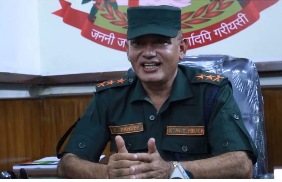 काठमाडौँ महानगर प्रहरी बलका प्रमुख राजुनाथ पाण्डेको राजीनामा, सक्रिय राजनीतिमा जाने तयारी।