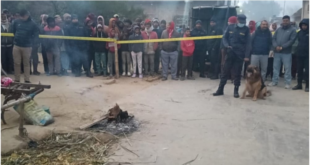 परवानीपुरमा एकै परिवारका आमा–छोराको धारिलो हतियार प्रहार गरी हत्या।