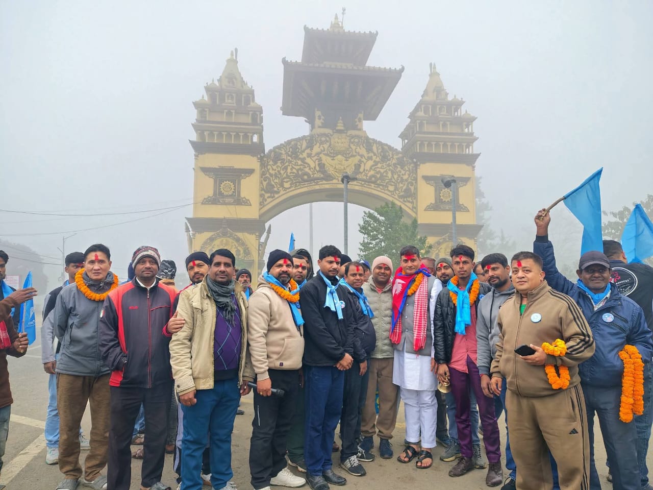 राष्ट्रिय स्वतन्त्र पार्टी पर्सा १ का उम्मेदवार हरि पन्तलाई  भन्सार एरियाका स्थानियहरु द्वारा स्वागत । 