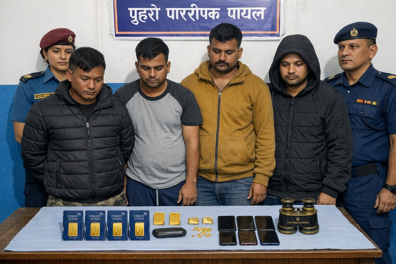 रौतहटमा नक्कली सुनसहित चार व्यक्ति समातिए।