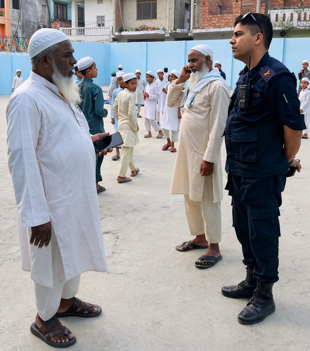 वीरगञ्जका मदरसामा प्रहरीको कडा अनुगमन, दर्ता नभएका संस्थालाई चेतावनी।