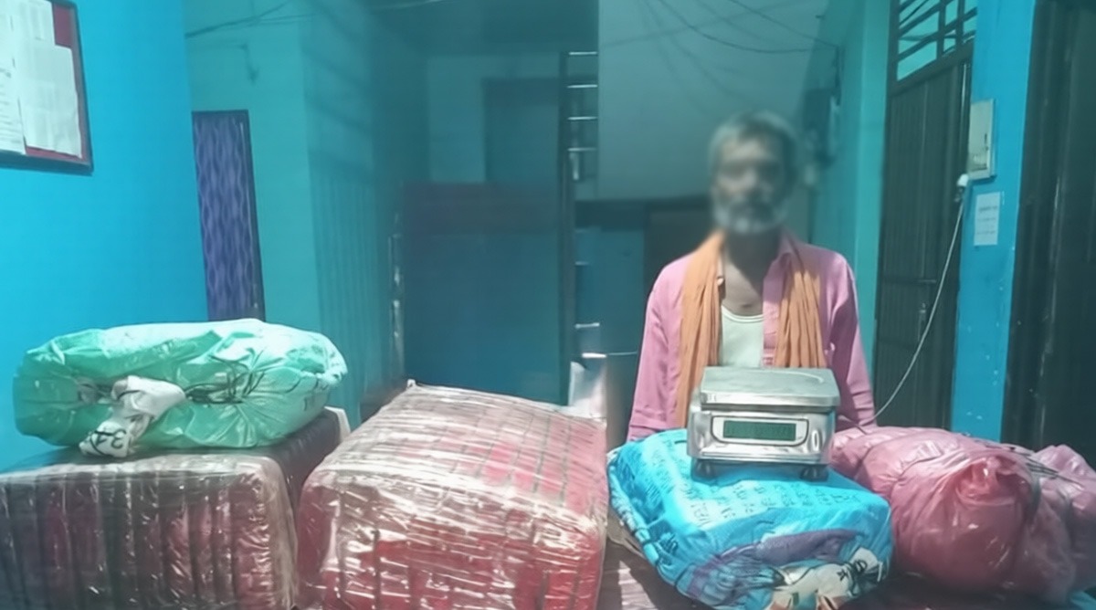 पर्साबाट एक सय पाँच किलो गाँजासहित एक भारतीय नागरिक पक्राउ।