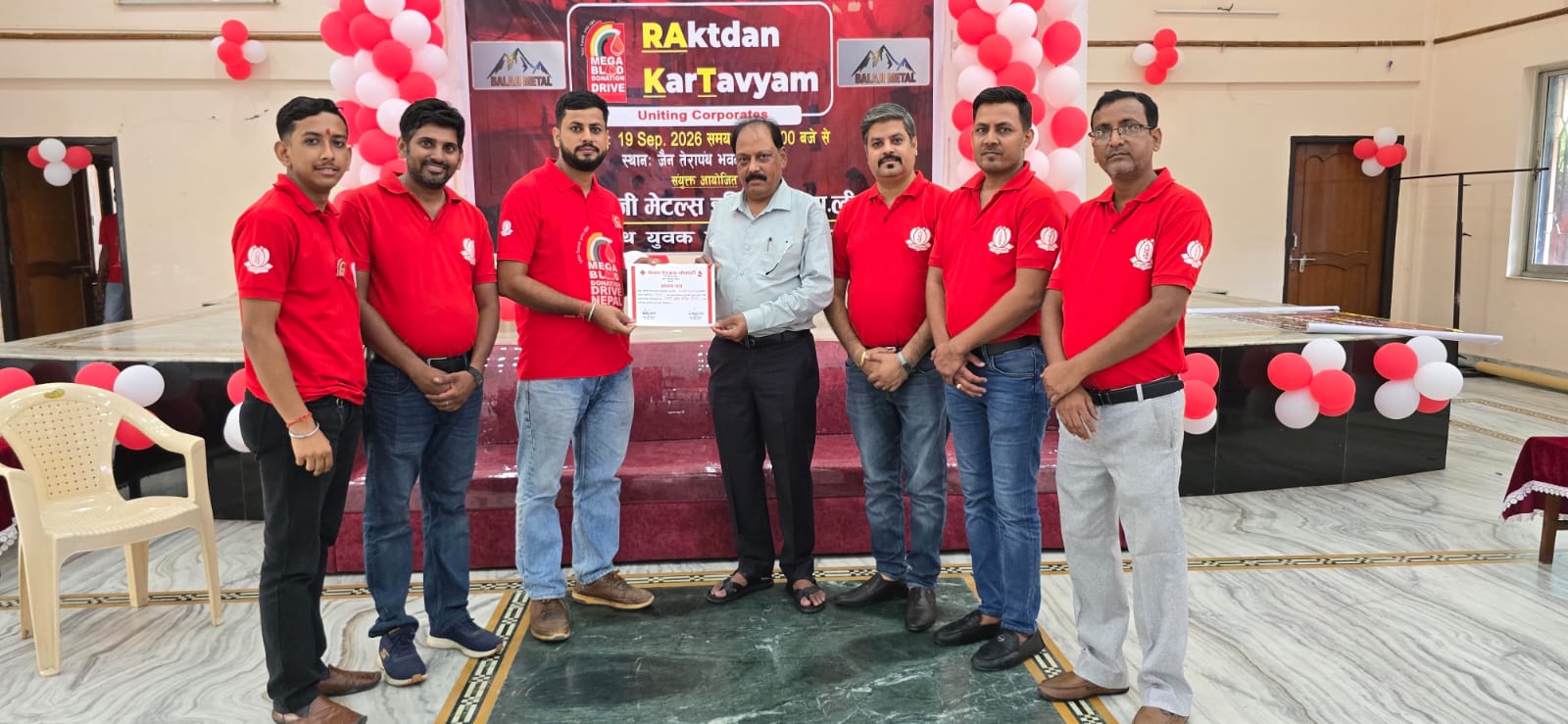 तेरापन्थ युवा परिषद बिरगंज द्वारा रक्तदान कार्यक्रमको निरन्तरता ,२ स्थानमा भएको कार्यक्रममा १०० जनाले गरे रक्तदान ।
