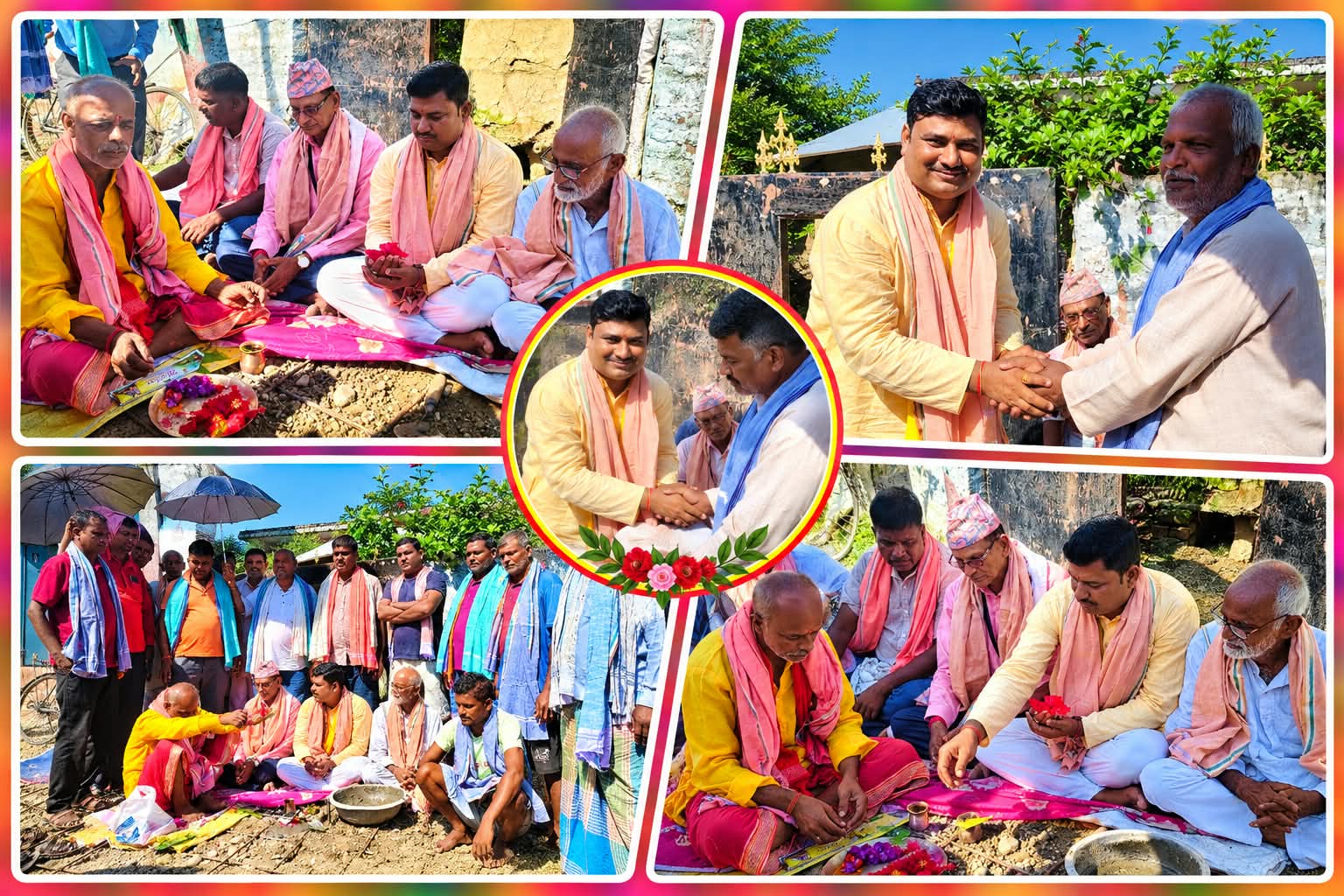 त्रिवेणीमा सन्जु साहद्वारा सडक ढलान सुरु, ८ लाख बजेट विनियोजन।