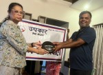उपकार सेवा नेपालको सहयोगमा श्रीमति मनमिश्र आधारभूत विद्यालयलाई चार थान सिलिङ फ्यान हस्तान्तरण ।