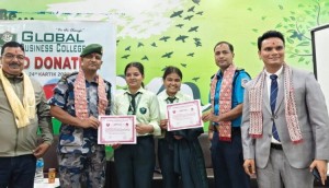 ग्लोबल बिजनेस क्याम्पसमा १७३ जनाद्वारा रक्तदान, मानवसेवामा युवाको सक्रिय सहभागिता।