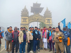 राष्ट्रिय स्वतन्त्र पार्टी पर्सा १ का उम्मेदवार हरि पन्तलाई  भन्सार एरियाका स्थानियहरु द्वारा स्वागत । 