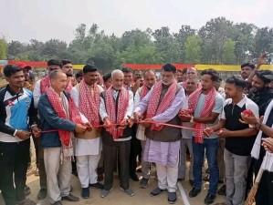 चिलझपटी प्रिमियर लिग–२०८२ को उद्घाटन, पूर्व मुख्यमन्त्री सोनलद्वारा शुभारम्भ।