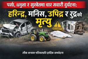 देशका तीन जिल्लामा दुर्घटना: चार जनाको ज्यान गयो।