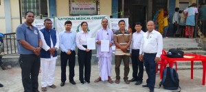 नेशनल मेडिकल कलेजद्वारा आदर्श कोतवाल गाउँपालिकामा “निःशुल्क बृहत स्वास्थ्य शिविर” सम्पन्न, १०८२ बिरामी लाभान्वित तथा स्वास्थ्य सम्झौता हस्ताक्षर ।