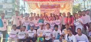 उत्साहजनक सहभागिताबीच लायन्स म्याराथन प्रतियोगिता सम्पन्न।
