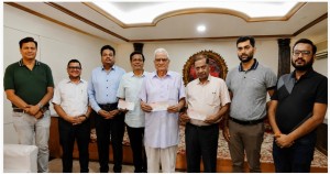 विपद् उद्धारमा निजी क्षेत्रको साथ, चाचान समूह र मारवाडी सेवा ट्रष्टबाट उद्धार कोषमा ५२ लाख ११ हजार सहयोग हस्तान्तरण।