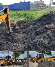 चार वर्षदेखि अवरुद्ध वीरगंजका तीन वडाको पानी निकास खुलाइयो।