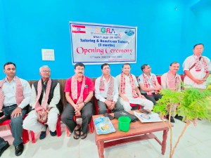 वीरगञ्जमा महिला लक्षित ३ महिने सिलाई कटाई तथा बियुटिसियन तालिम उद्घाटन।