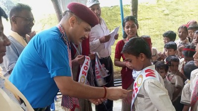"विद्यार्थी जीवनमै नेतृत्वको अभ्यास आवश्यक : प्रहरी निरीक्षक निरोज चौलागाईं"।