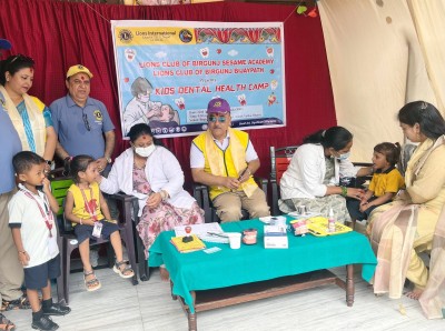 लायन्स क्लब अफ वीरगञ्ज सेस्मी एकेडेमीद्वारा किड्स डेन्टल क्याम्पको आयोजना।