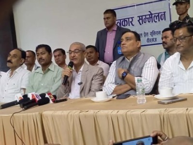 गृहमन्त्री रमेश लेखकले नेपालको भूमि कुनै पनि छिमेकी राष्ट्रविरुद्ध प्रयोग हुन नदिने स्पष्ट पार्नुभएको छ ।