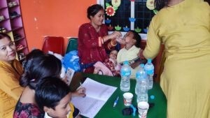 पर्सा र बारामा हैजा खोप अभियान सफलतापूर्वक अघि बढ्दै ।