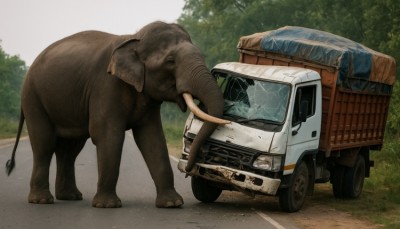 जंगली हात्तीको आतंक : पथलैया–निजगढ सडकमा ट्रक चालकको मृत्यु।