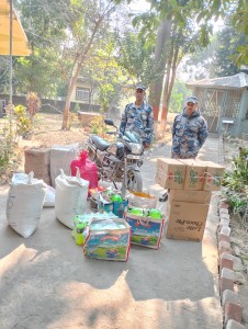 ४० लाखभन्दा बढी मुल्य बराबरका अवैध सामान तथा सवारी साधन सशस्त्र प्रहरीले भन्सारमा बुझायो।