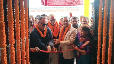 मेयर सिंहले गरे स्वास्थ्य चौकीको नवनिर्मित भवनको भव्य उद्घाटन।