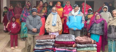 जगरनाथपुर गाउँपालिका–४ मा अति विपन्नलाई ४० थान कम्बल वितरण।