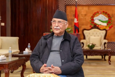 पूर्वप्रधानमन्त्री केपी शर्मा ओली पक्राउ।