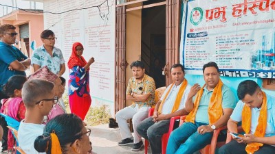 कोल्हवी–८ नयाँबस्तीमा प्रभु हस्पिटलद्वारा निःशुल्क स्वास्थ्य शिविर, २०० जना लाभान्वित।