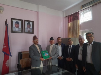 बागमती प्रदेश प्रमुख समक्ष आदिवासी जनजाति आयोगको तेस्रो वार्षिक प्रतिवेदन पेश