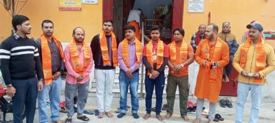 रेल्वेरोडमा अवस्थित श्री पन्चमुखी हनुमान मन्दिरमासाप्ताहि सामुहिक हनुमान चालीस पाठको शुभ आरम्भ