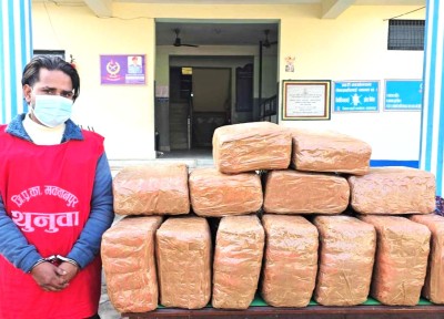 हेटौँडाबाट १११ किलो लागू औषध गाँजा सहित एक जना पक्राउ 
