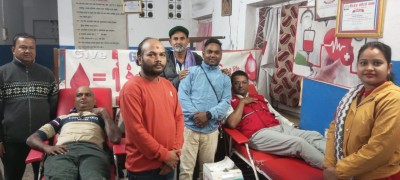 रेडक्रसको ६१ औं स्थापना दिवसको अवसरमा रक्तदान 