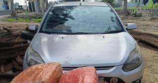 बाराबाट ४३ केजी गाँजासहित,  भारतीय कार प्रहरीको फन्दामा