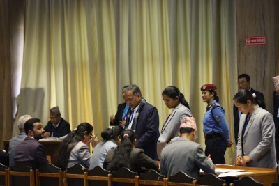 नयाँ उपराष्ट्रपति चयनका लागि मतदान जारी (फोटो फिचर)