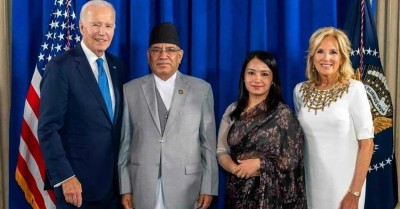 अमेरिकी राष्ट्रपति बाइडेन र प्रधानमन्त्री प्रचण्डबीच भेटवार्ता