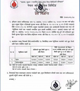 पेट्रोलियम पदार्थको मूल्य घट्यो