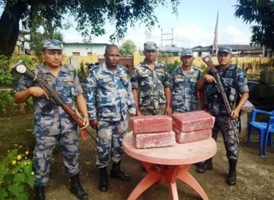 सशस्त्र प्रहरीद्वारा ठोरीबाट गाँजा बरामद