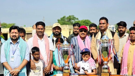 सांसद सुशील साह कानुद्वारा वडा स्तरीय क्रिकेट प्रतियोगिताको उद्घाटन।