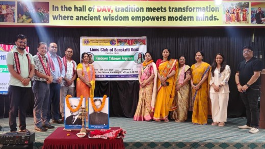 लायन्स क्लब अफ वीरगञ्ज संस्कृति गोल्डको पद हस्तान्तरण सम्पन्न, नयाँ नेतृत्वले सम्हाल्यो जिम्मेवारी।