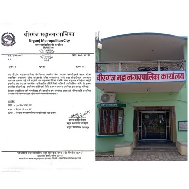 अव्यवस्थित तार व्यवस्थापनमा जुट्यो वीरगञ्ज महानगर, इन्टरनेट सेवा प्रदायकलाई छलफलमा बोलाइयो।