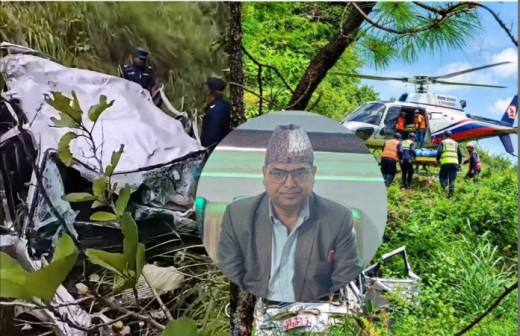 उच्च अदालत वीरगंजका मुख्य न्यायाधीश डाँगी सवार स्कारपियो दुर्घटना, हेलिकप्टरबाट काठमाडौं लगियो।