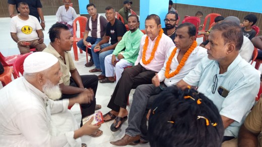 बिरगंज महानगर पालिका  वडा नं. २ मा नवनिर्मित सामुदायिक धर्मशालाको कार्यवाहक नगर प्रमुख आलमद्वारा उद्घाटन।