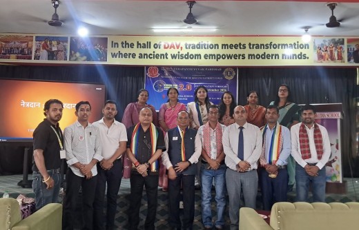 लायन्स क्लब अफ वीरगञ्ज संस्कृति गोल्डद्वारा विद्यार्थीलाई आँखा दानबारे सचेतना।