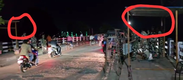 भारत–नेपाल सीमाको रक्सौल मितेरी पुलमा भारतीय एसएसबीद्वारा अस्थायी चेकपोस्ट निर्माण शुरू