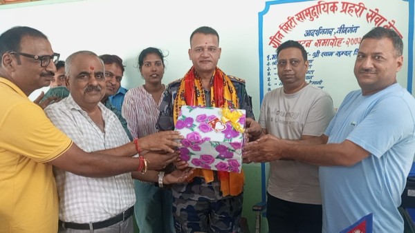 ग्रिनसिटी सामुदायिक प्रहरी सेवा केन्द्रद्वारा “फेरी भेटौँला तथा विदाई कार्यक्रम” सम्पन्न   अभिलाष गुप्ता वीरगन्ज, ०१ साउन   ग्रिनसिटी सामुदायिक प्रहरी सेवा केन्द्र र ग्रिनसिटी सामुदायिक सेवा 
