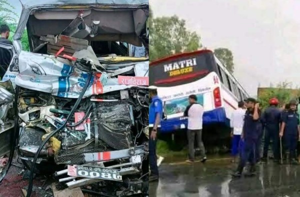 पश्चिम लोकमार्गमा यात्रुबाहक बस र विंगर आपसमा ठोक्किँदा ४ जनाको घटना स्थलमै मृत्यु भएको छ ।
